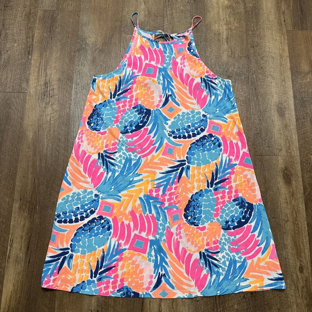 Lilly Pulitzer Margot Swing Dress in Goombay Smashed Pineapple Size Large